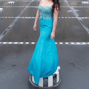 Turquoise gown